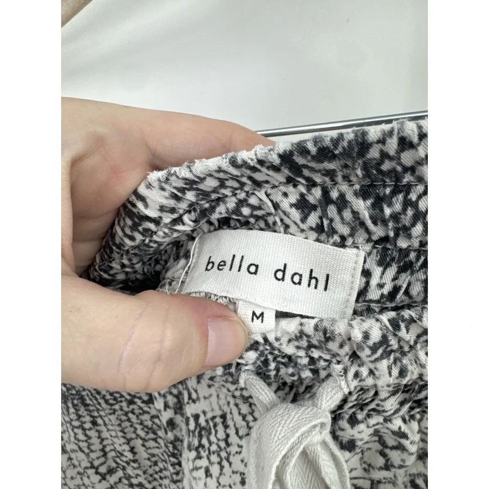 Bella Dahl Reptile Print Lyocell Jogger Pant Women M White Black Retro Bohemian - Picture 3 of 9